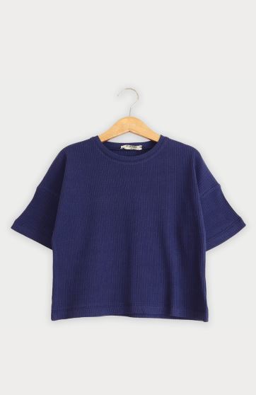 تیشرت پنبه لایکرا سوزن خالی(ست با کد 10348)