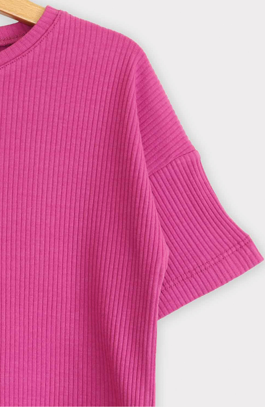 تیشرت پنبه لایکرا سوزن خالی(ست با کد 10346)