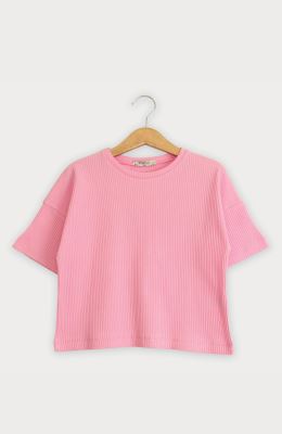 تیشرت پنبه لایکرا سوزن خالی(ست با کد 10346)