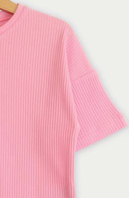 تیشرت پنبه لایکرا سوزن خالی(ست با کد 10346)