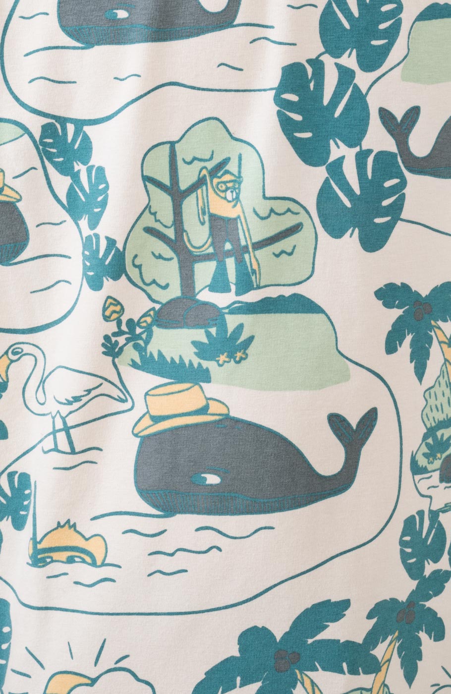 تیشرت یکرو لایکرا تمام چاپ هاوایی