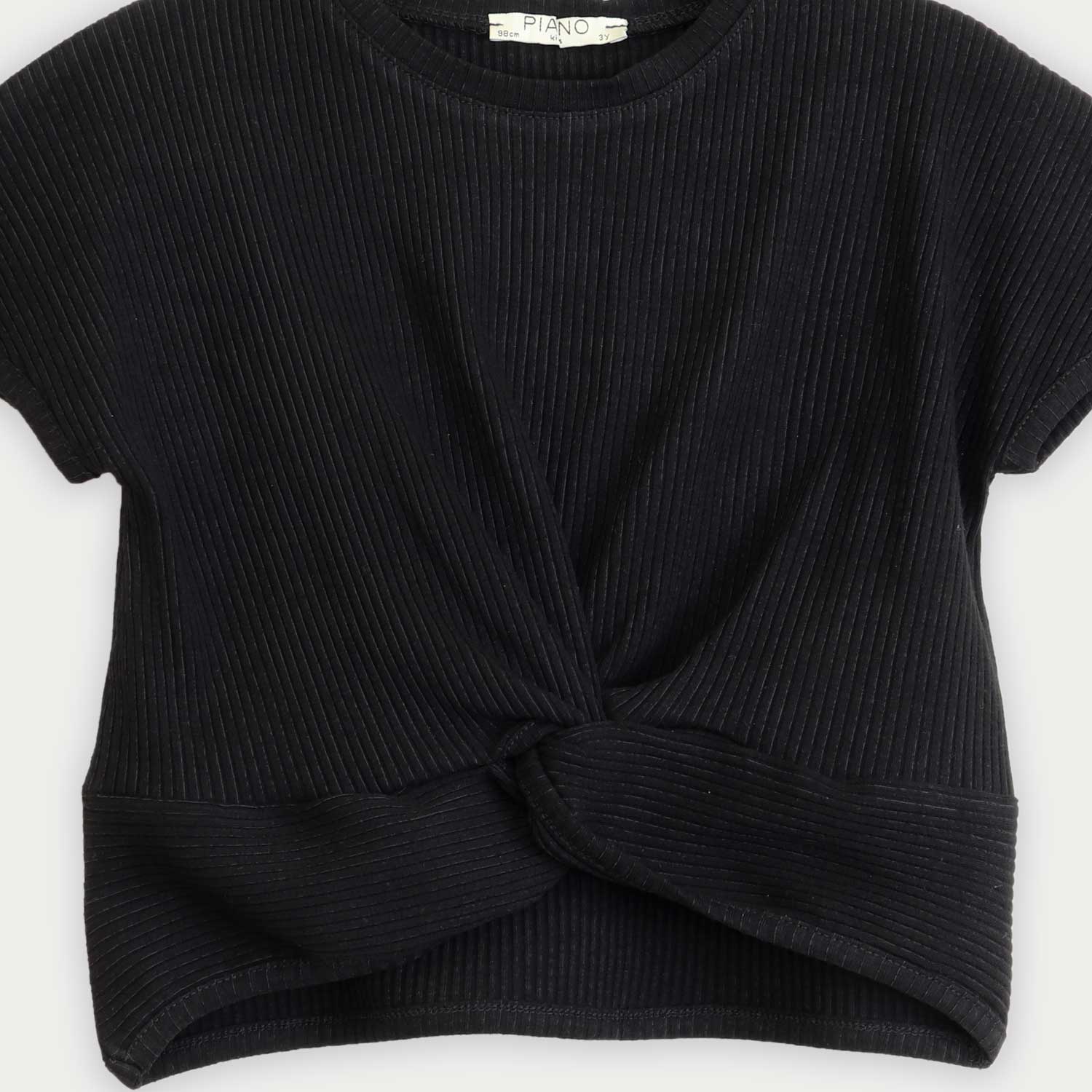 تیشرت پنبه لایکرا جلو گره ای (ست با 10356)