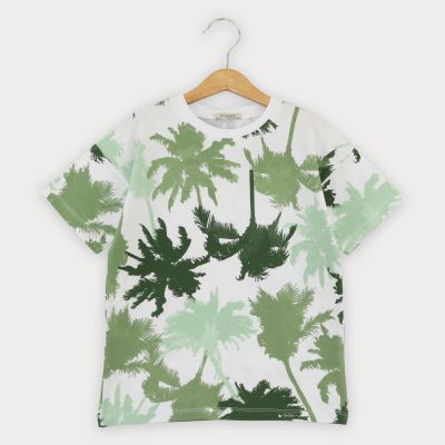 تیشرت یکرو لایکرا تمام چاپ هاوایی