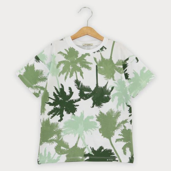 تیشرت یکرو لایکرا تمام چاپ هاوایی