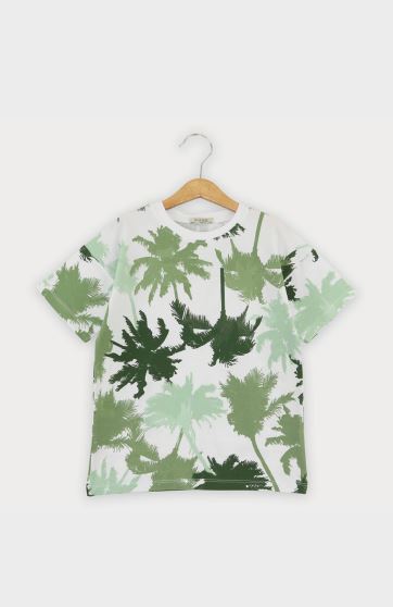 تیشرت یکرو لایکرا تمام چاپ هاوایی