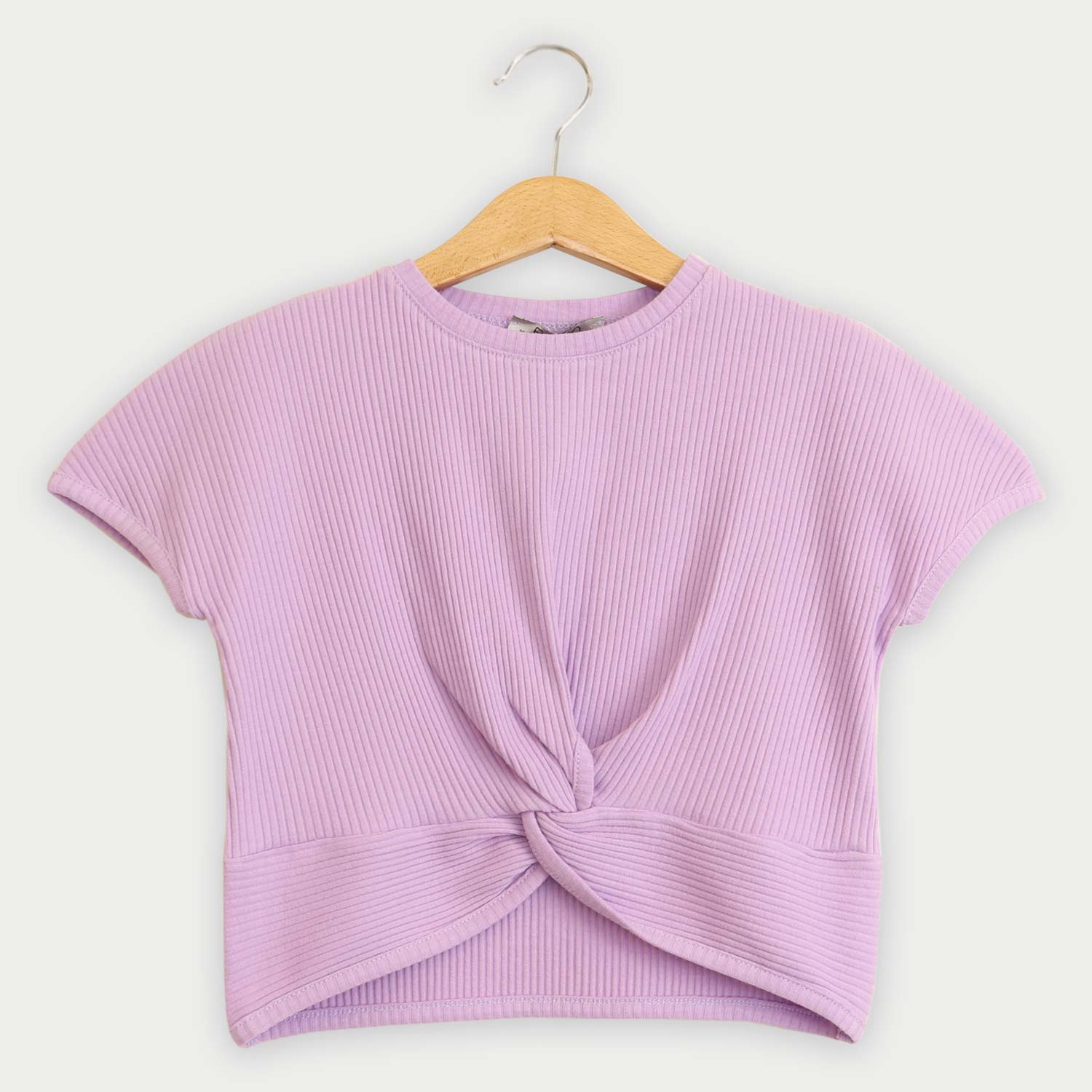 تیشرت پنبه لایکرا جلو گره ای (ست با 10356)