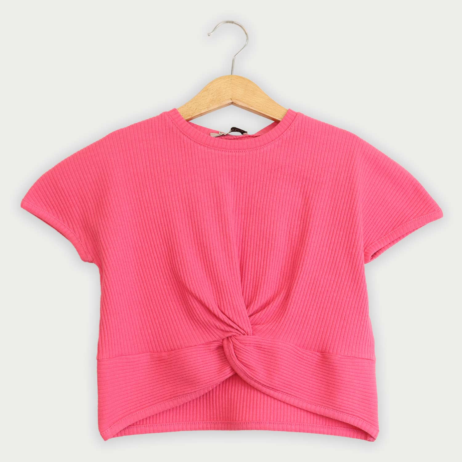 تیشرت پنبه لایکرا جلو گره ای (ست با 10354)