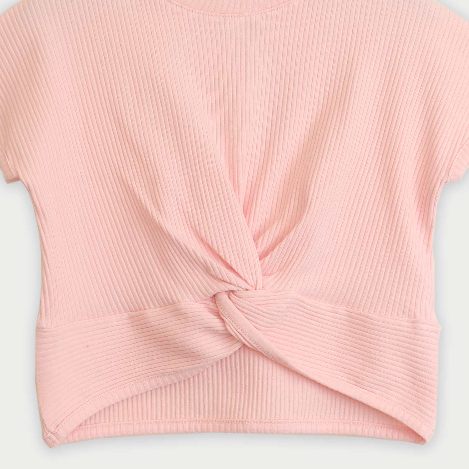 تیشرت پنبه لایکرا جلو گره ای (ست با 10356)