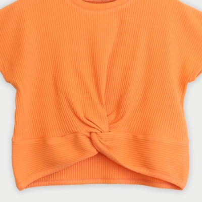 تیشرت پنبه لایکرا جلو گره ای (ست با 10356)