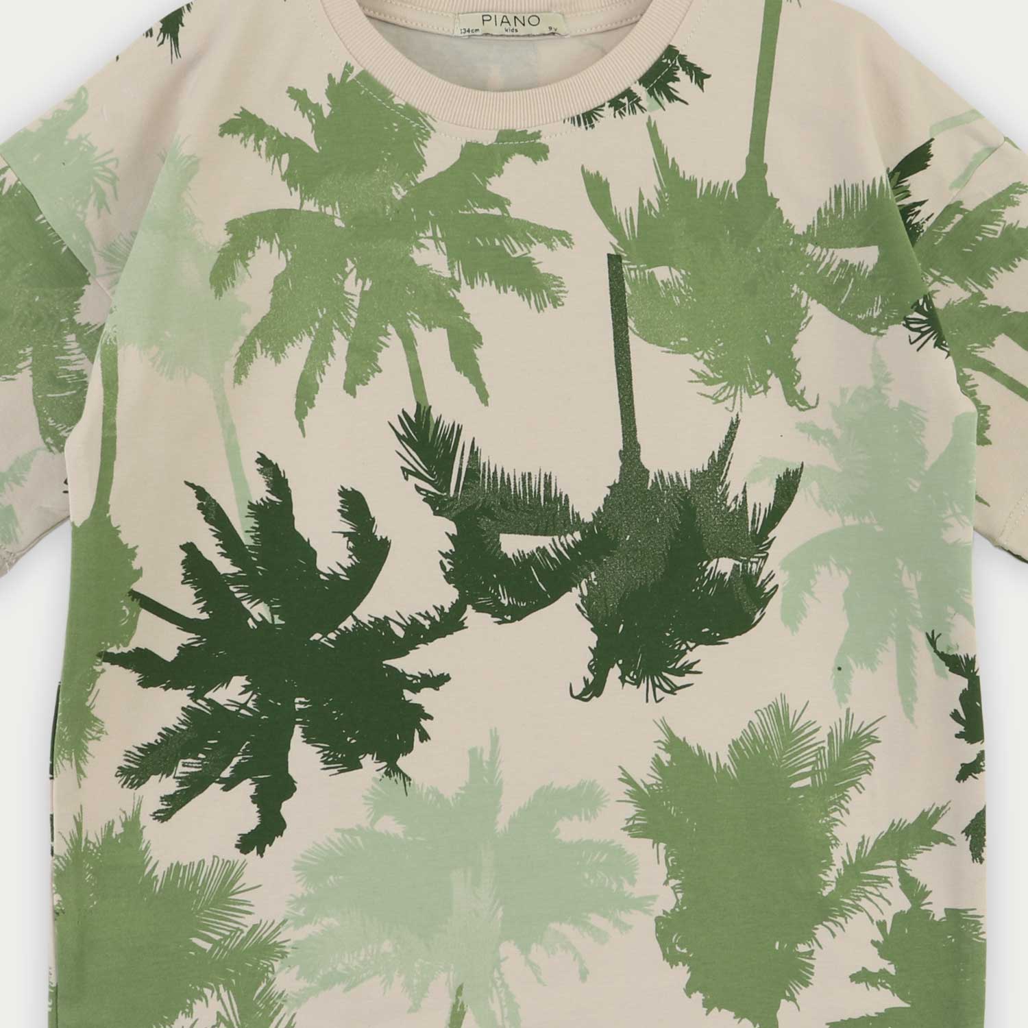 تیشرت یکرو لایکرا تمام چاپ هاوایی