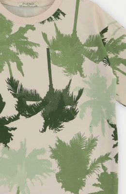 تیشرت یکرو لایکرا تمام چاپ هاوایی