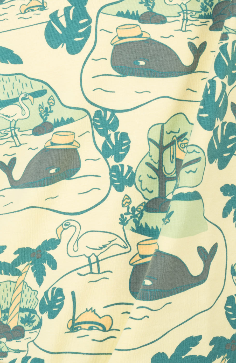 تیشرت یکرو لایکرا تمام چاپ هاوایی