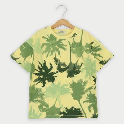 تیشرت یکرو لایکرا تمام چاپ هاوایی