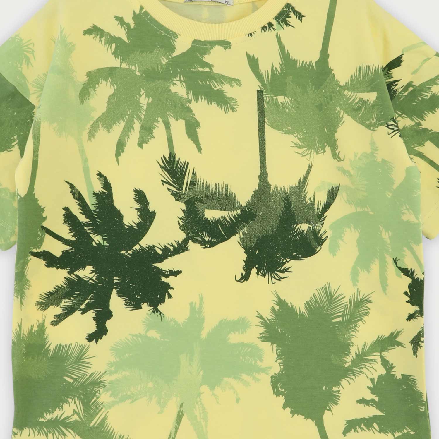 تیشرت یکرو لایکرا تمام چاپ هاوایی