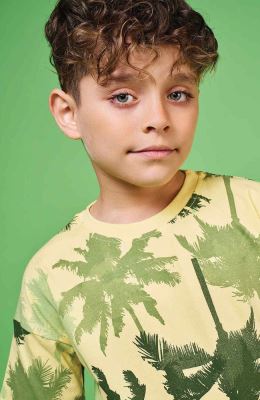 تیشرت یکرو لایکرا تمام چاپ هاوایی