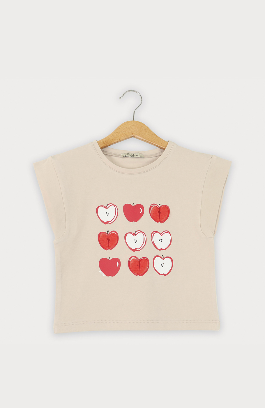 تیشرت یکرو لایکرا آستین افتاده برش دار