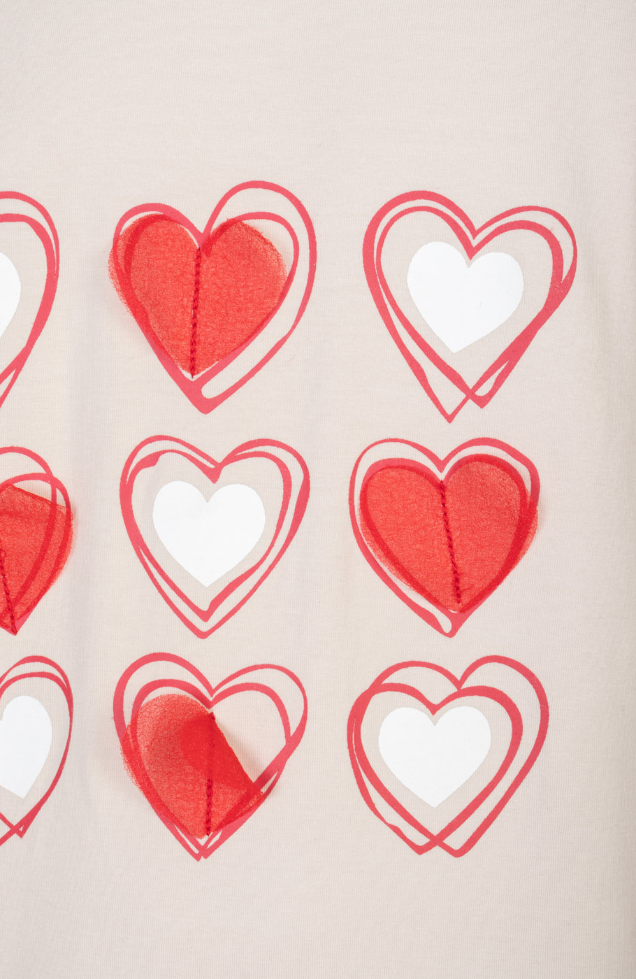 تیشرت یکرو لایکرا آستین افتاده برش دار