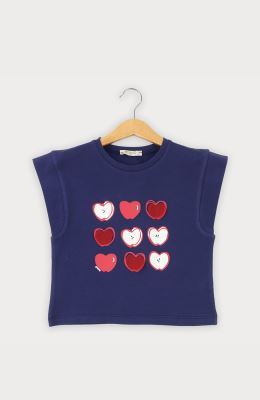 تیشرت یکرو لایکرا آستین افتاده برش دار