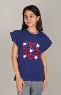 تیشرت یکرو لایکرا آستین افتاده برش دار