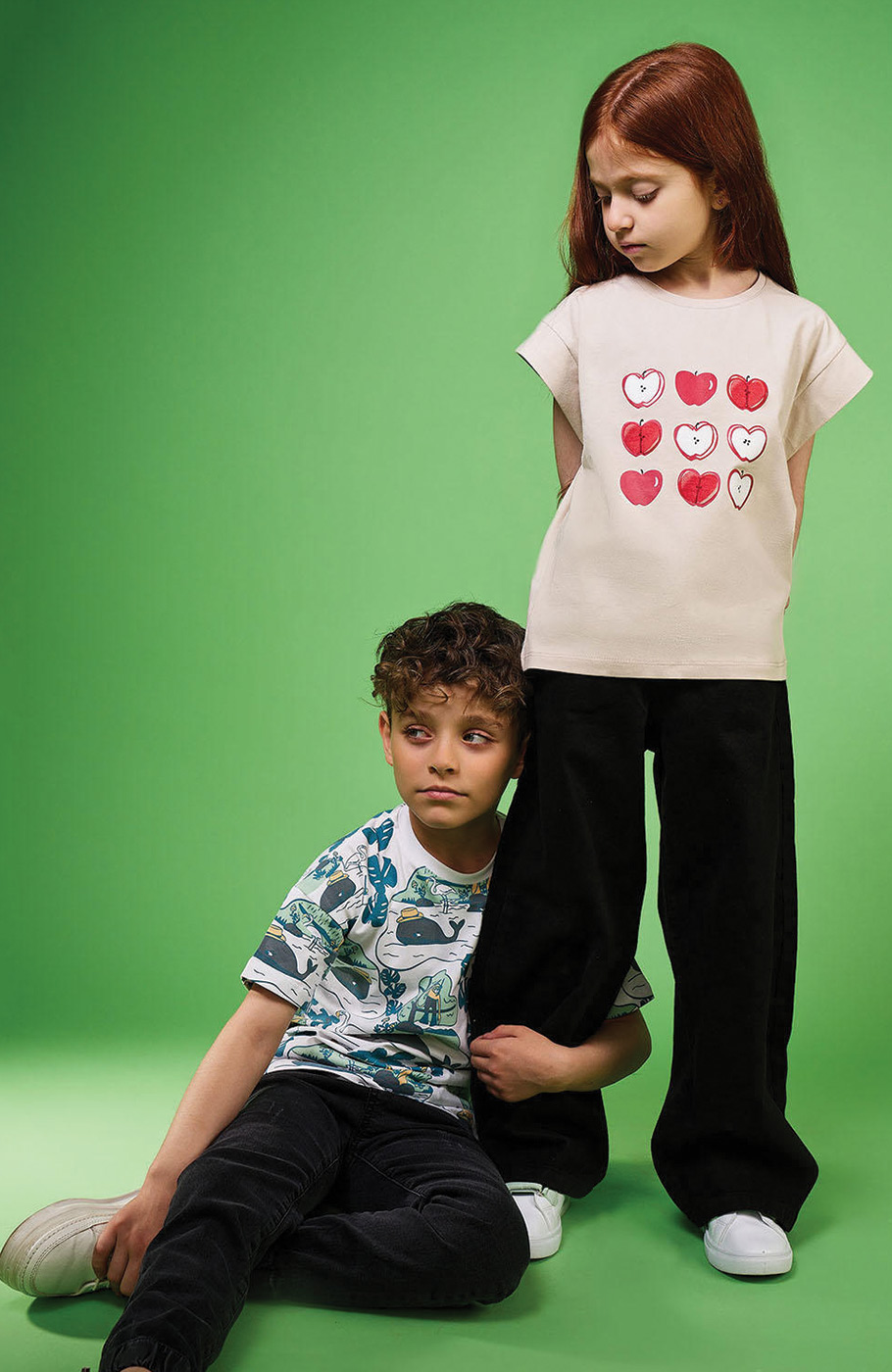 تیشرت یکرو لایکرا آستین افتاده برش دار