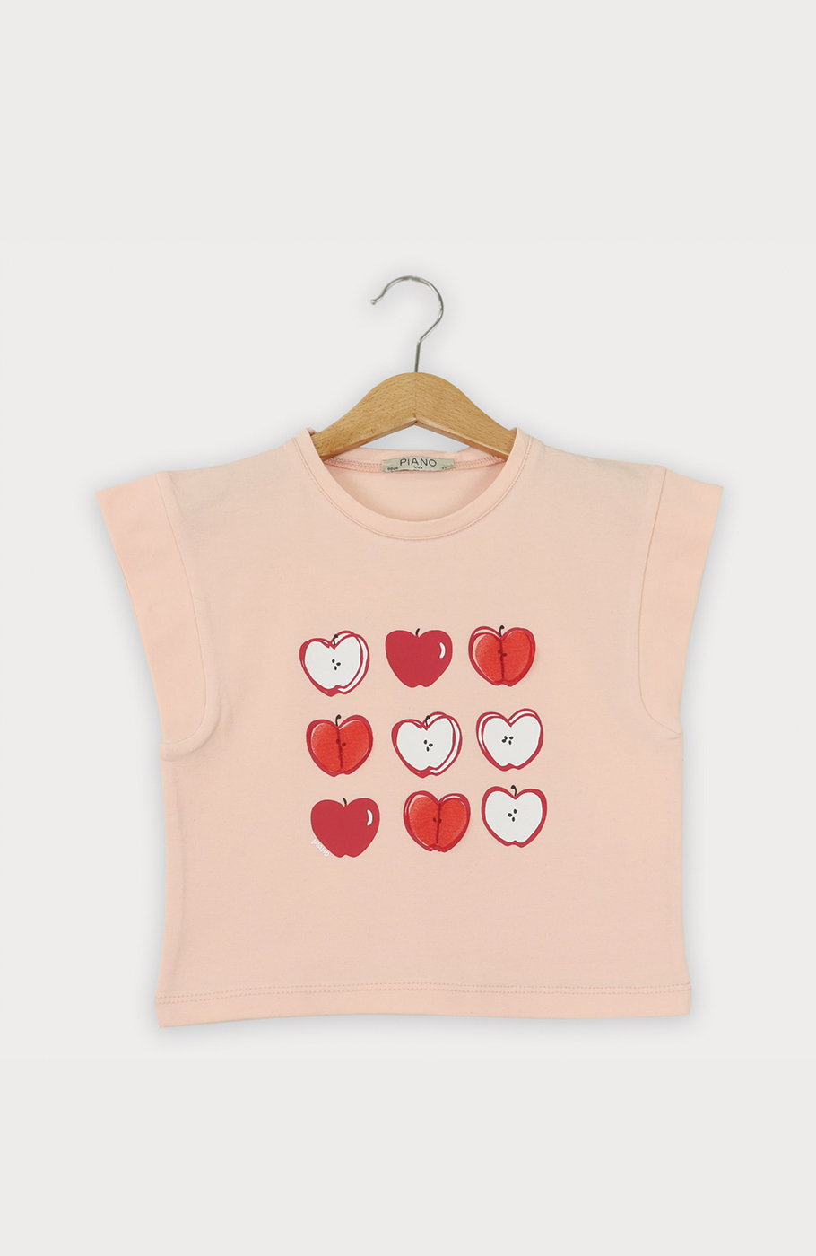 تیشرت یکرو لایکرا آستین افتاده برش دار