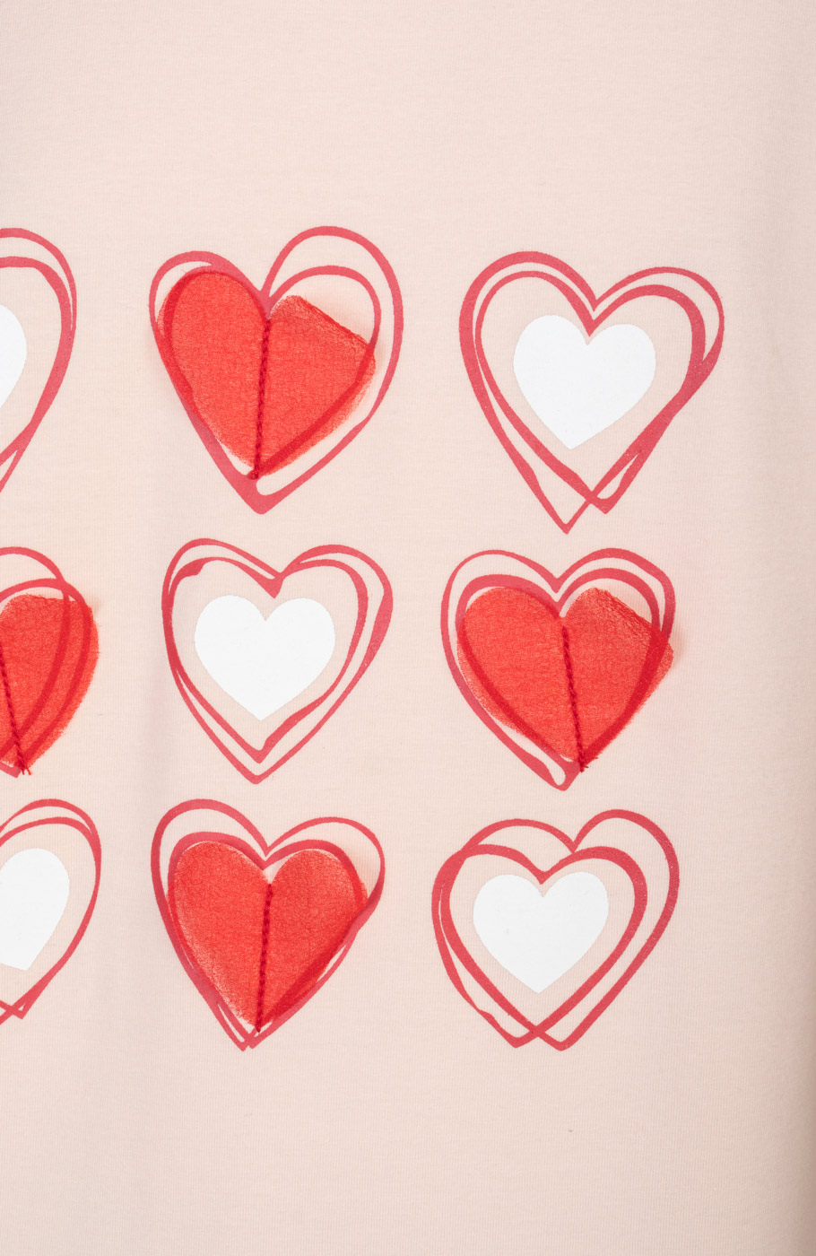 تیشرت یکرو لایکرا آستین افتاده برش دار