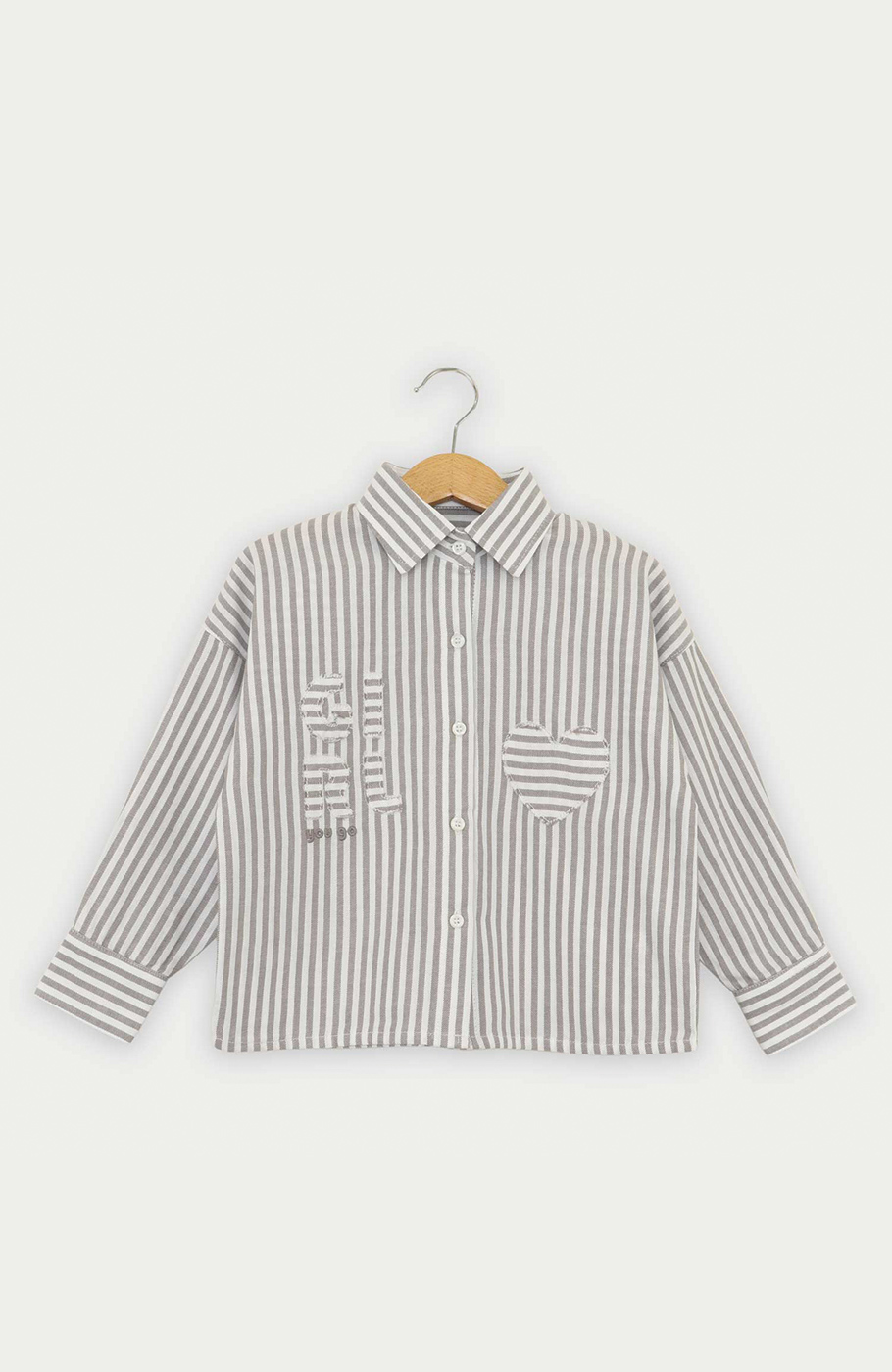 شومیز نساجی راه راه استین بلند