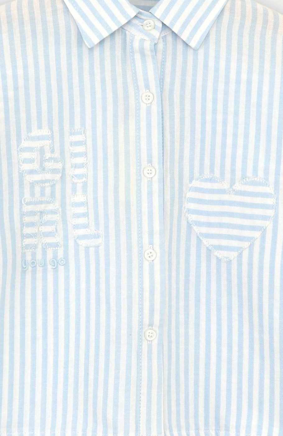 شومیز نساجی راه راه استین بلند