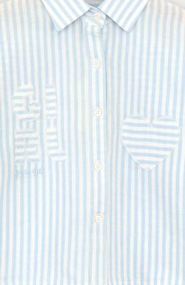 شومیز نساجی راه راه استین بلند