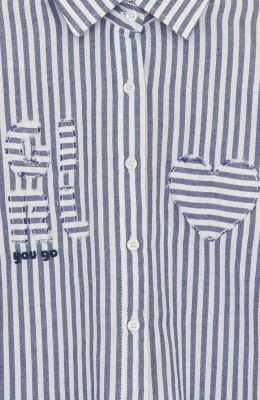 شومیز نساجی راه راه استین بلند