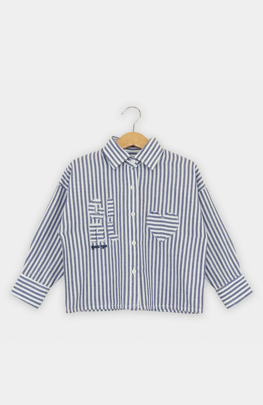 شومیز نساجی راه راه آستین بلند