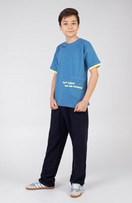 تیشرت یکرو لایکرا اسلپ آستین دوبل