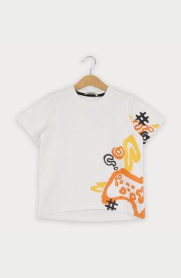 تیشرت یکرو لایکرا اسلپ آستین برش دار