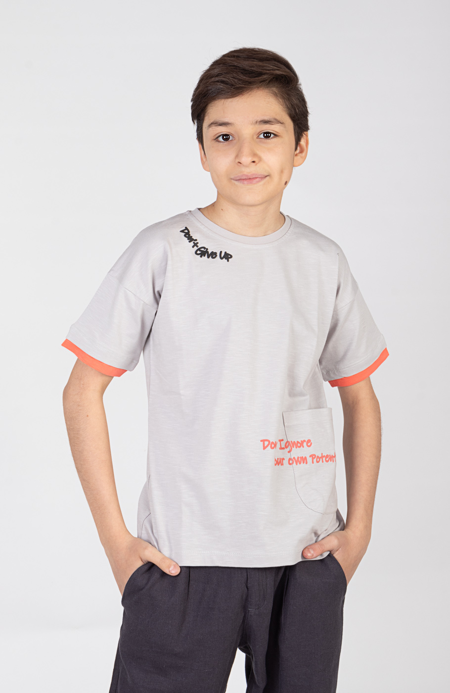 تیشرت یکرو لایکرا اسلپ آستین دوبل