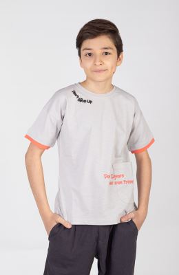 تیشرت یکرو لایکرا اسلپ آستین دوبل