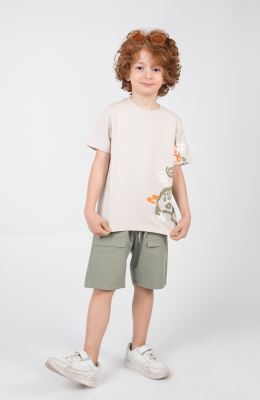 تیشرت یکرو لایکرا اسلپ آستین برش دار