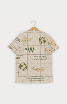 تیشرت یکرو لایکرا اسلپ تمام چاپ