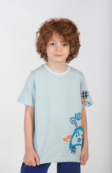 تیشرت یکرو لایکرا اسلپ آستین برش دار