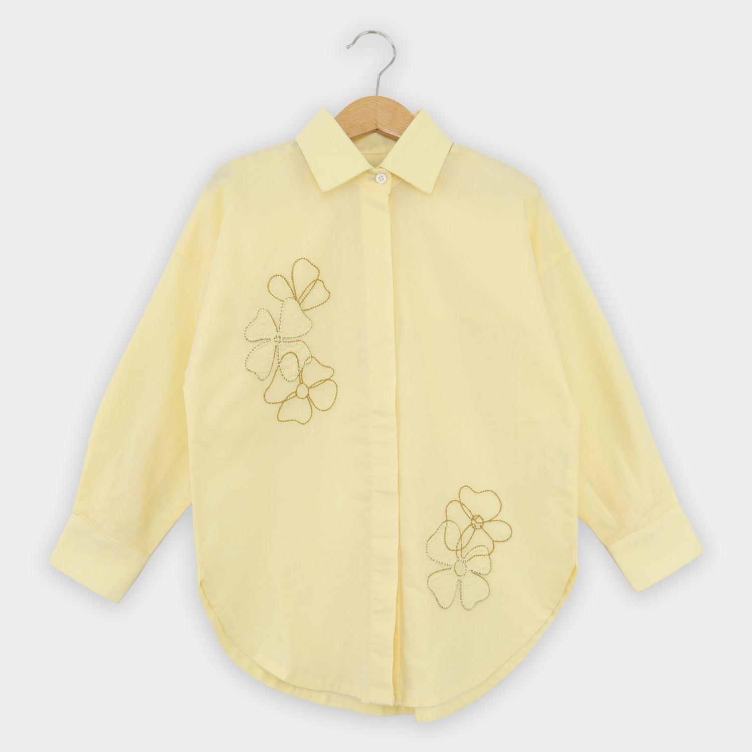 شومیز لینن اسلپ آستین بلند