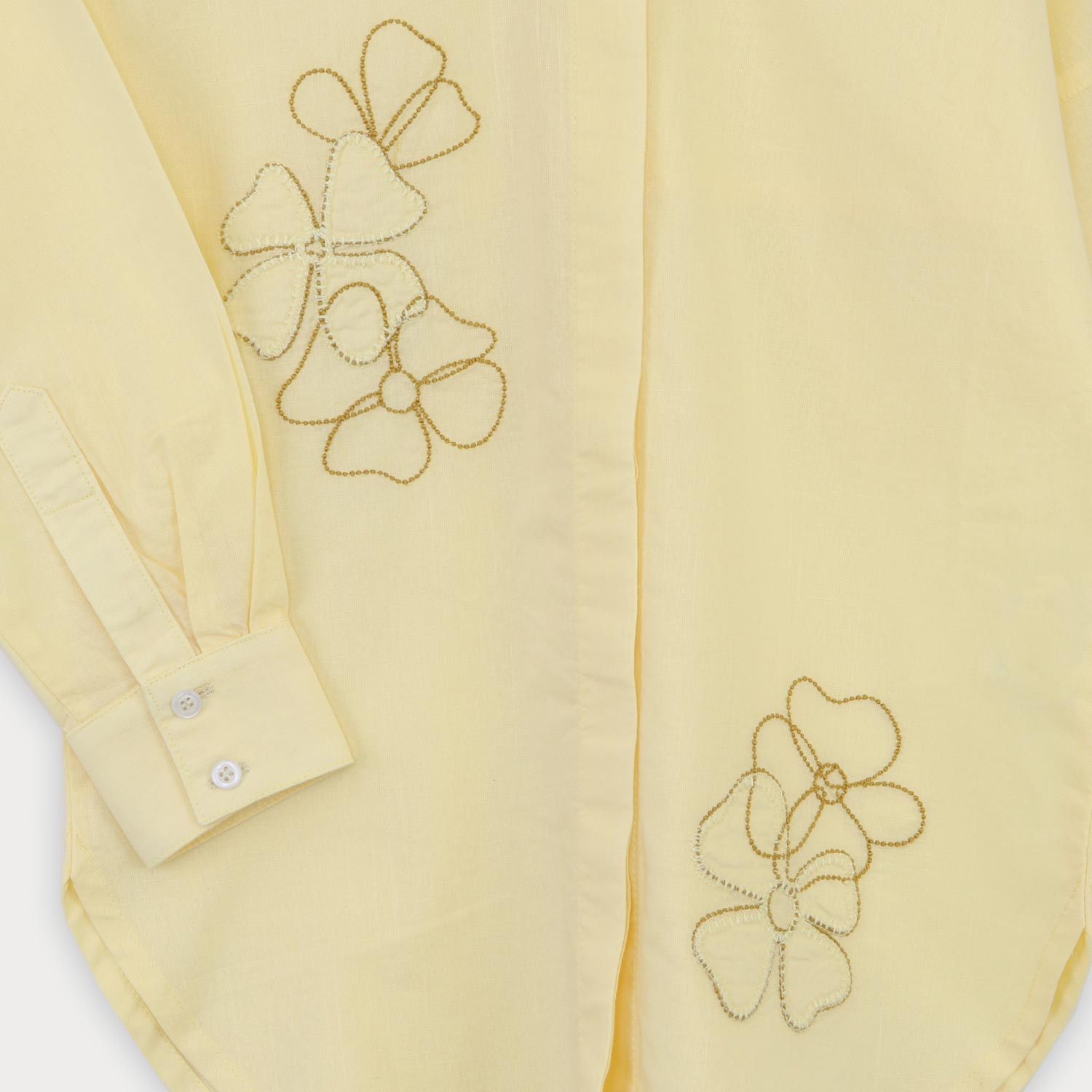 شومیز لینن اسلپ آستین بلند