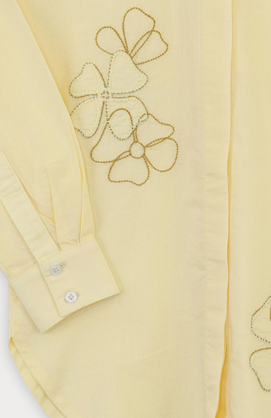 شومیز لینن اسلپ آستین بلند