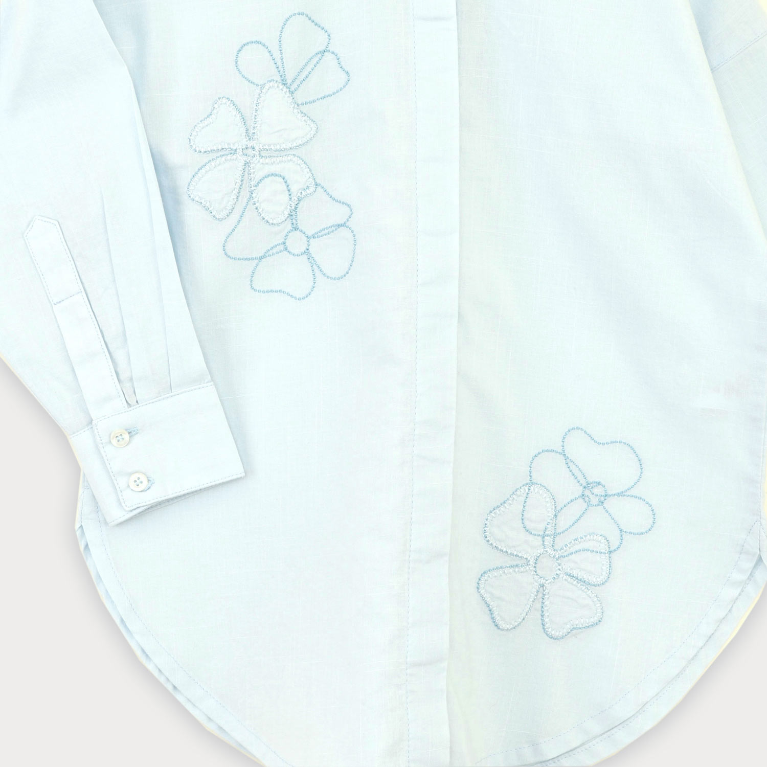 شومیز لینن اسلپ آستین بلند