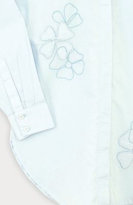 شومیز لینن اسلپ آستین بلند