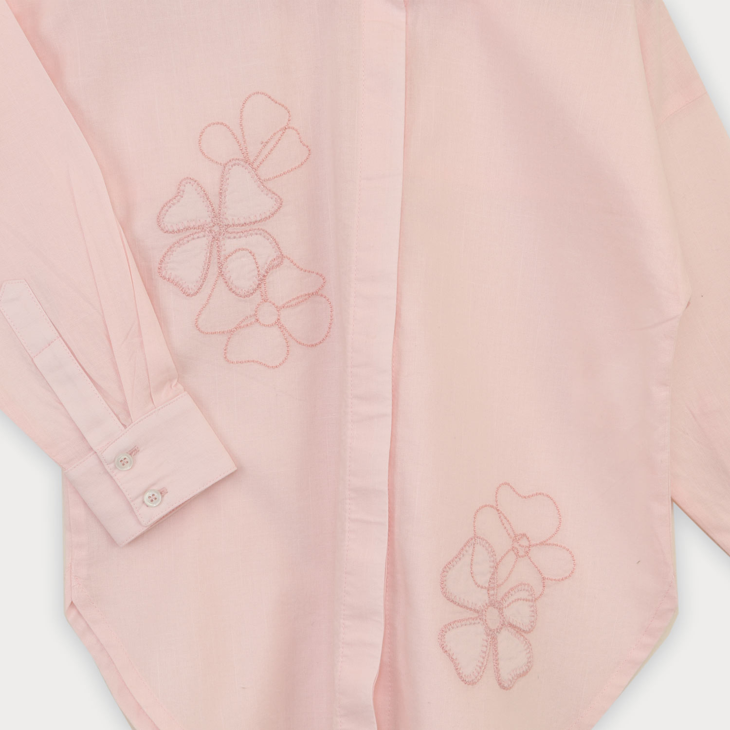 شومیز لینن اسلپ آستین بلند