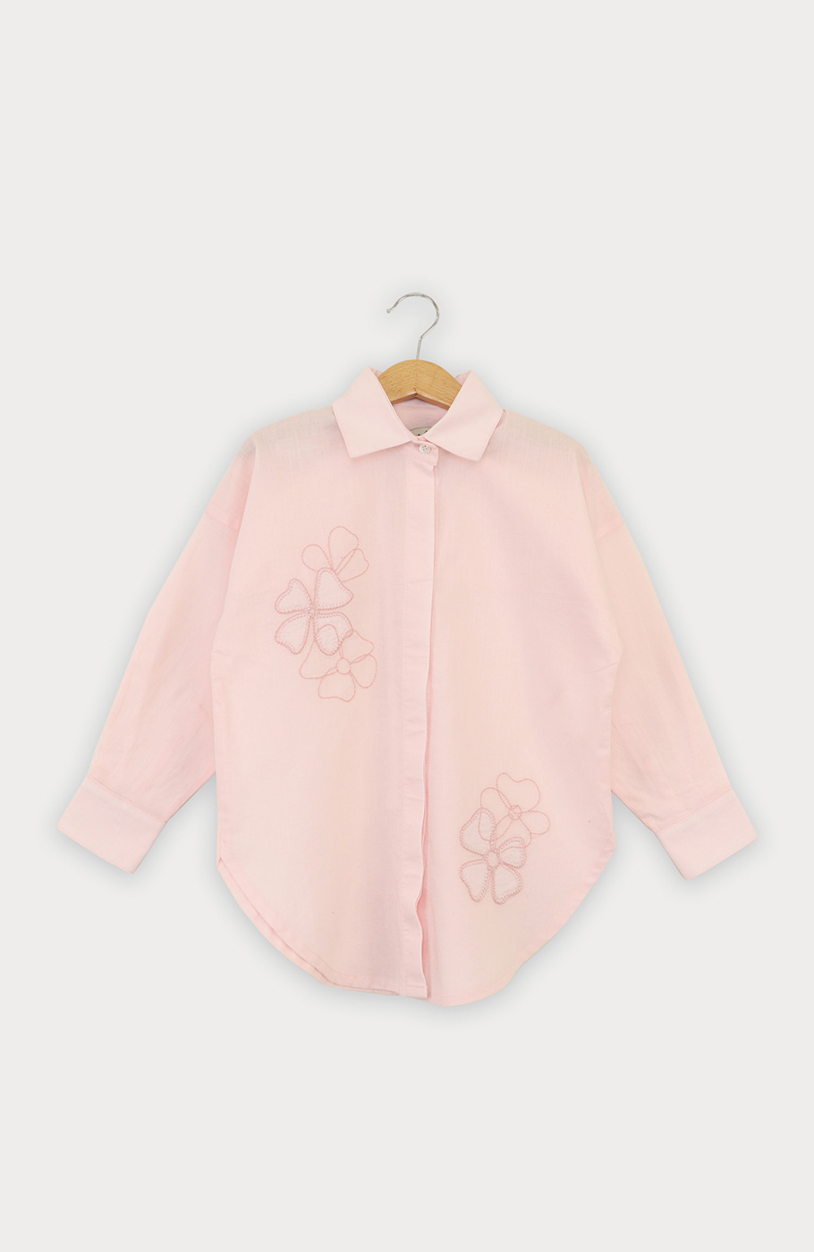 شومیز لینن اسلپ آستین بلند