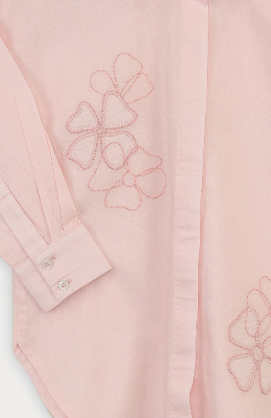 شومیز لینن اسلپ آستین بلند