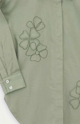 شومیز لینن اسلپ آستین بلند