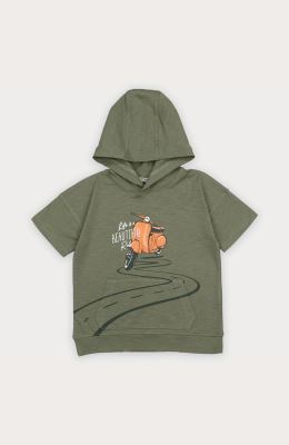 هودی یکرو لایکرا اسلپ آستین کوتاه