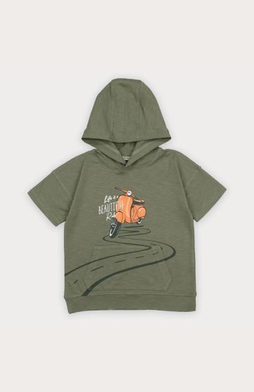 هودی یکرو لایکرا اسلپ آستین کوتاه