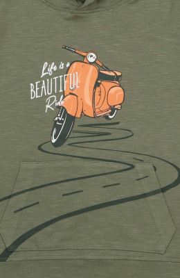 هودی یکرو لایکرا اسلپ آستین کوتاه